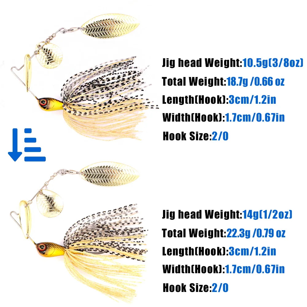 Umpan Pancing Metal Blade B&U  - Fishing Lure Blade Bait ulasan dan harga