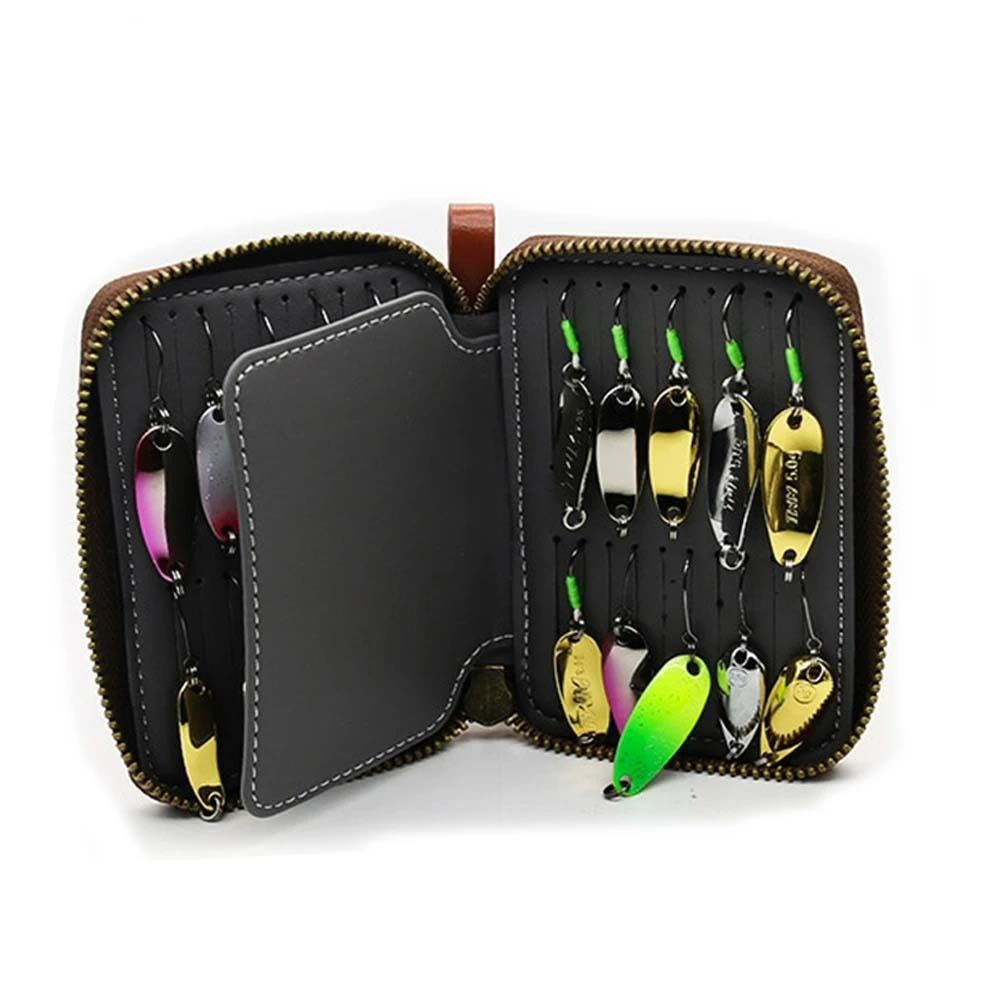 Tas Dompet Umpan Pancing Kulit - Fishing Lure Spinnerbait ulasan dan harga